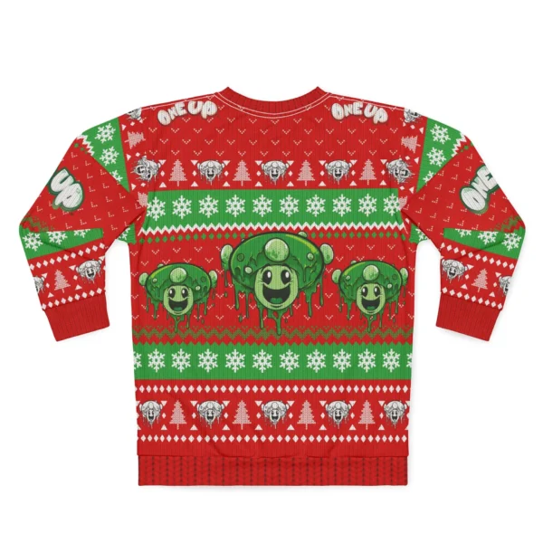 One  Up “Merry Mushmas” Ugly Xmas Sweater - Image 3